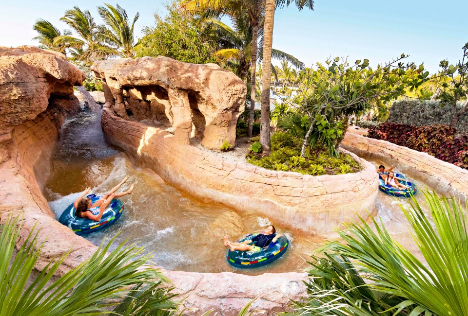 Aquaventure, Atlantis's gigantic water park, has a slide for every thrill level.