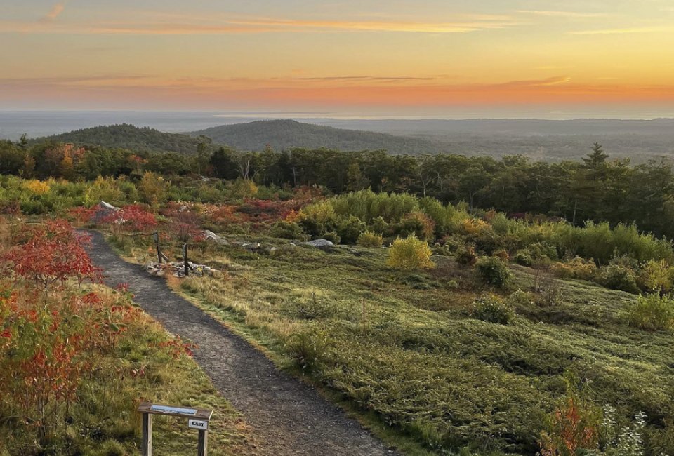 Image of Mount Agamenticus - Best fall day trips from Boston.