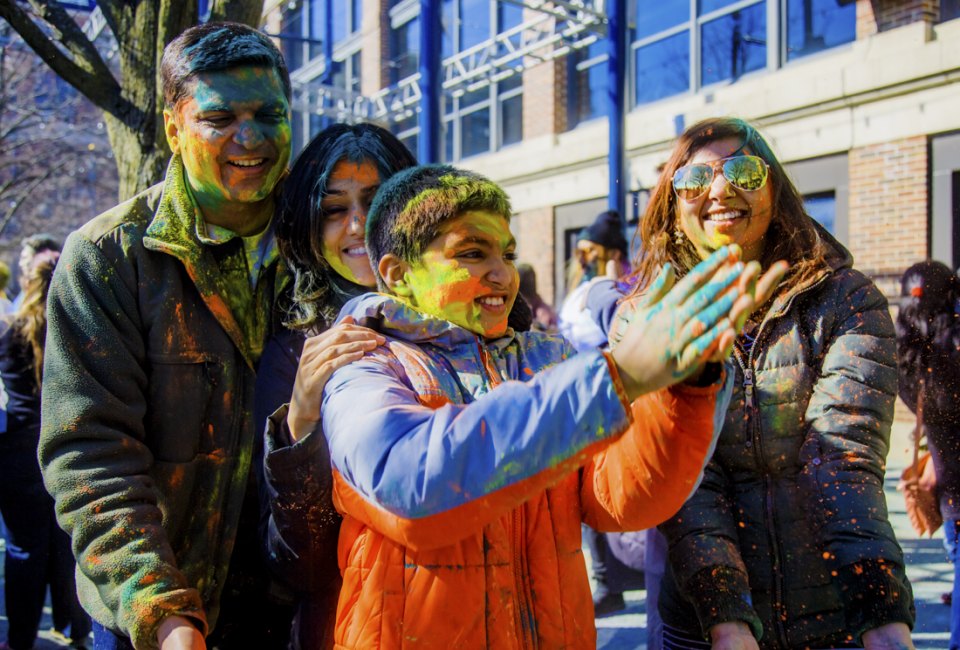 Celebrate Holi at Navy Pier this spring in Chicago. Photo by James Richards IV, courtesy of Navy Pier