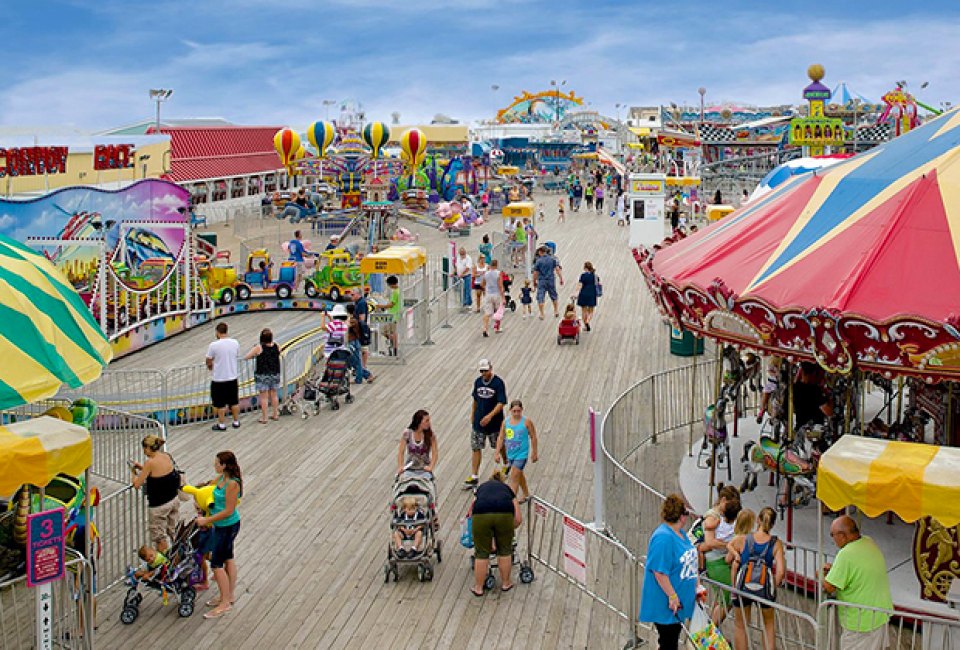 Jenkinson's Boardwalk and Point Pleasant Beach are only about an hour away from NYC and Philly.