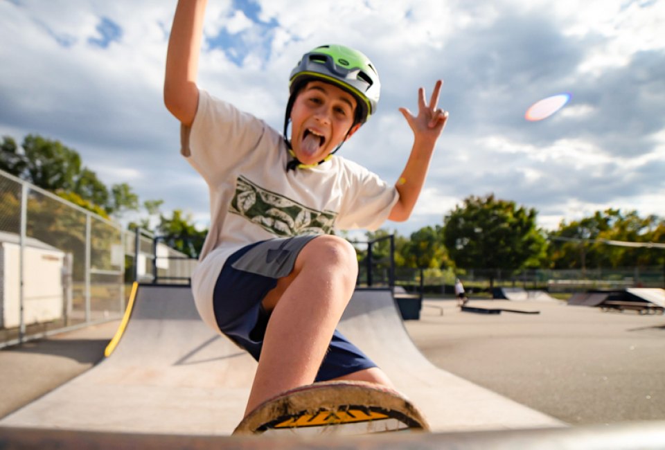 Photo of child on skateboard-Spring Activities in Connecticut