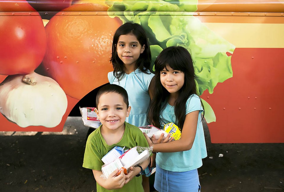 Free breakfast and lunch is available in parks, schools, and sometimes by food truck for kids across the country. Photo courtesy of Share Our Strength