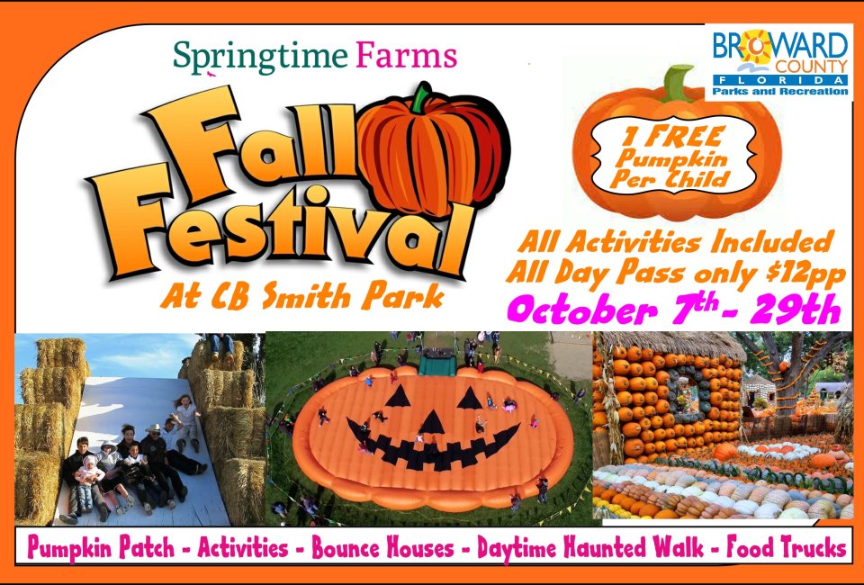 Fall Festival & Pumpkin Patch at CB Smith Park in Pembroke Pines