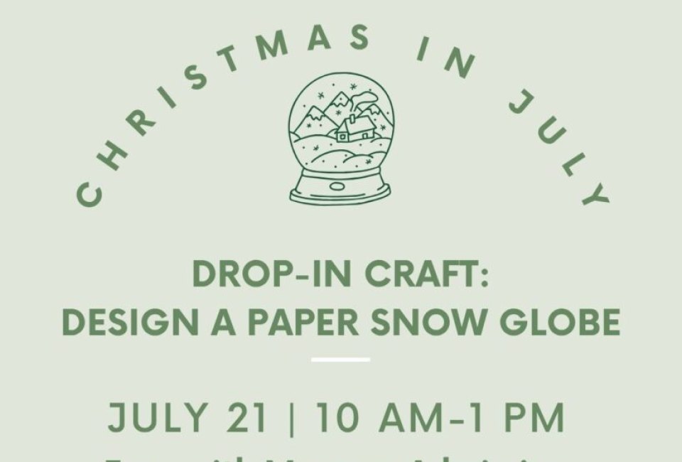 Christmas in July Drop In Crafts at Fairfield Museum