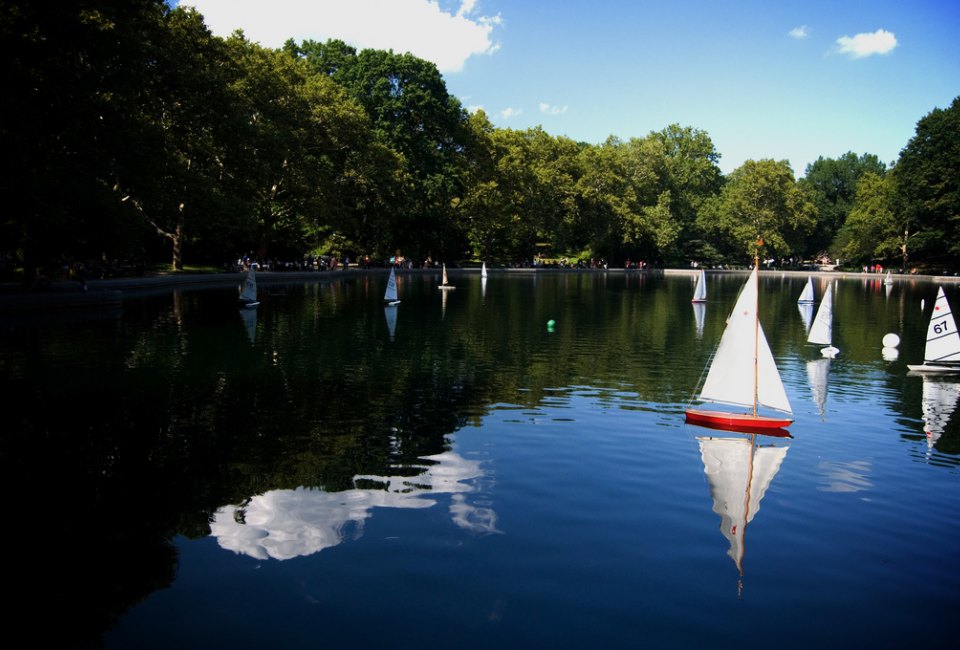 Best things to do in NYC with preschoolers: Central Park's Conservatory Water for one of our top things to do with preschoolers in NYC