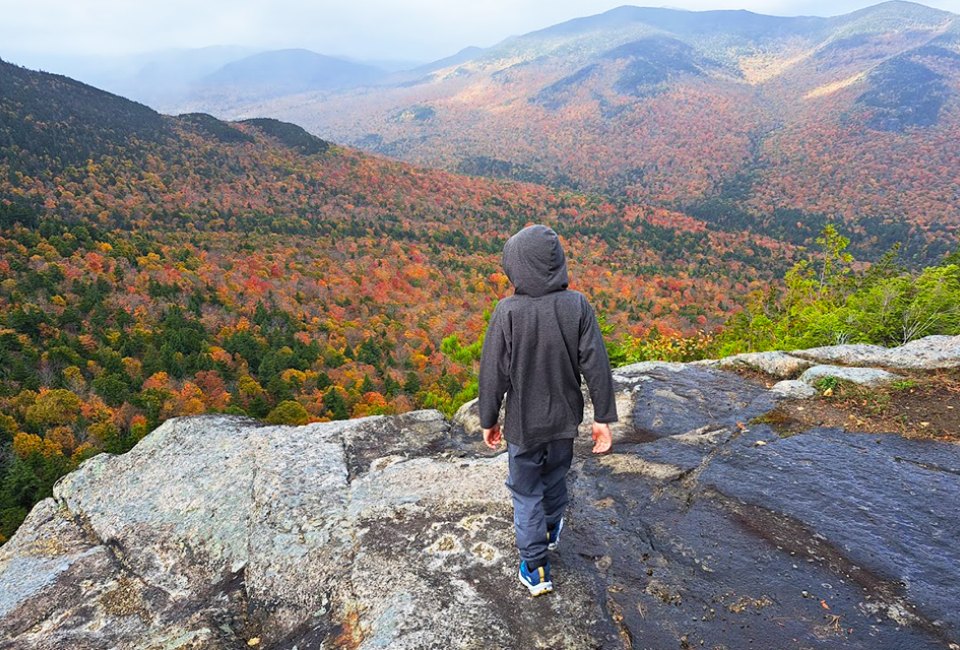 The view from the summit of Rooster Comb is magical when the leaves are changing colors. Photo by the author