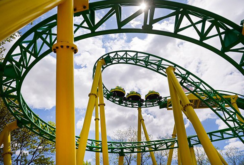 Hop aboard a roller coaster at Adventureland, one of our favorite amusement parks on Long Island