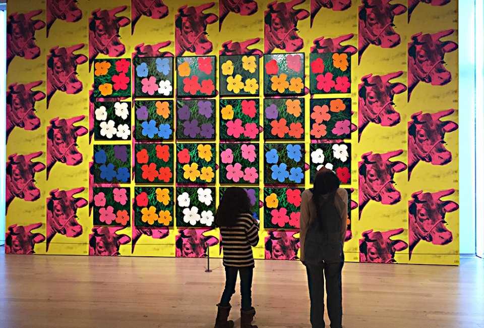 Observing a wall of Warhol’s Flowers,1964.