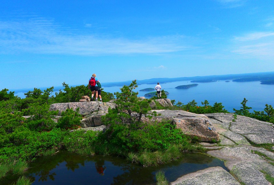 Hike Champlain Mountain in Acadia National Park for majestic views. Photo courtesy Maine Office of Tourism