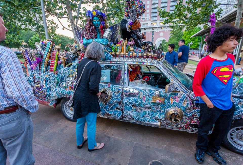 See art and automobiles come together into a unique collaboration at the annual Art Car Parade./Photo courtesy of Jared Jarvis. 