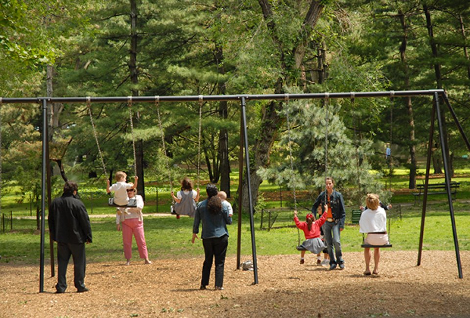 Best NYC playgrounds for birthday parties: Arthur Ross Pinetum