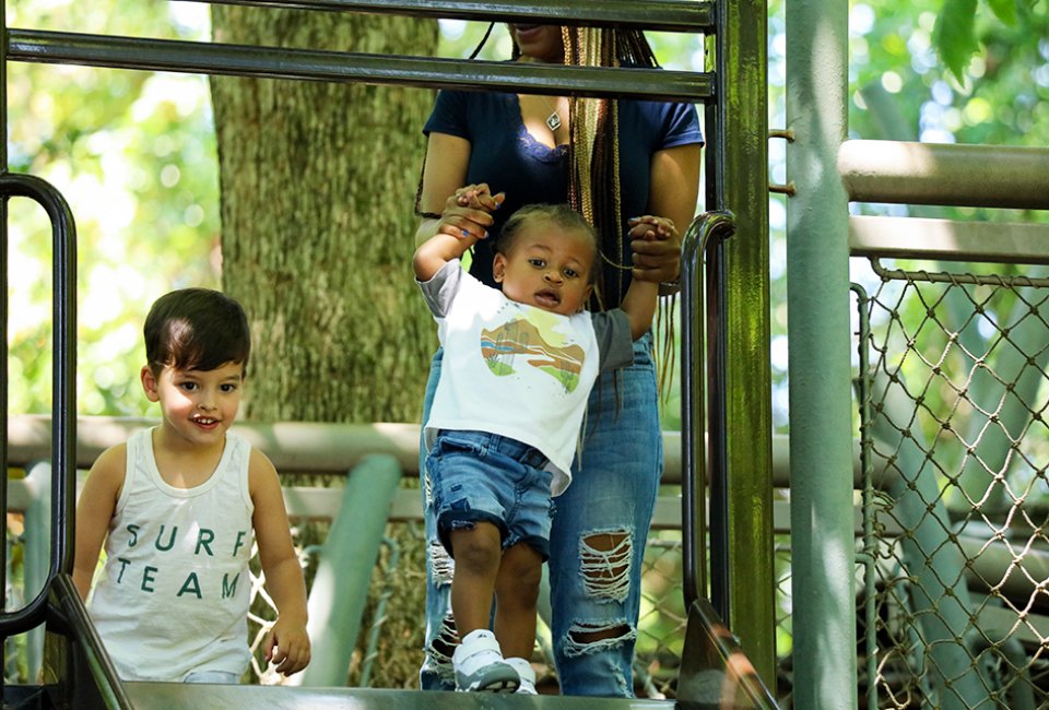 Experience an adventure on the slides at the Atlanta Botanical Garden. Photo courtesy of ABG