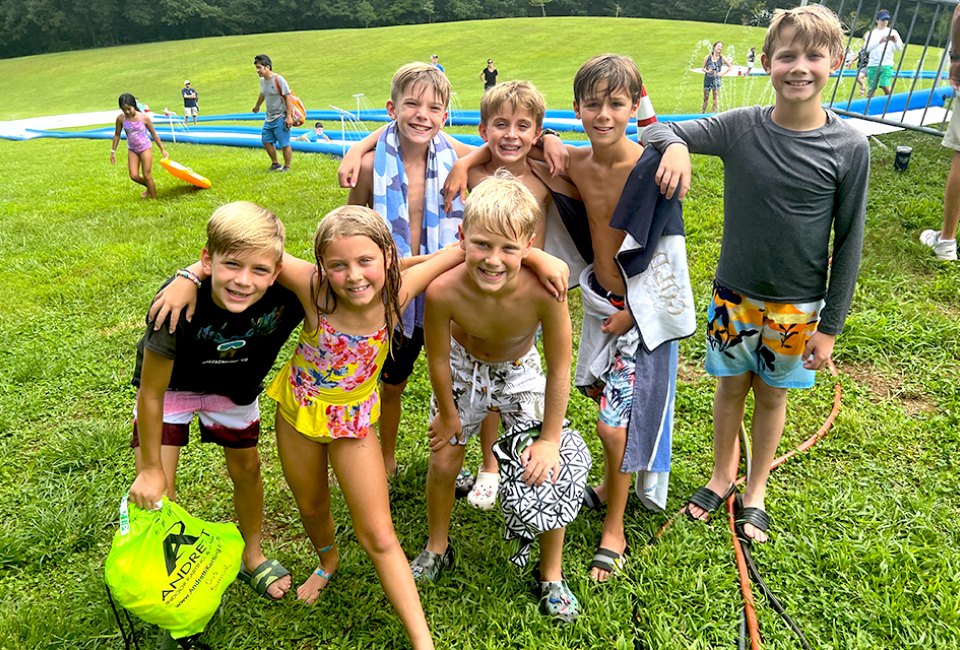 Bring the whole family to Roswell’s Slip-N-Slide Extravaganza, and go slip-sliding into the school year. Photo by the author