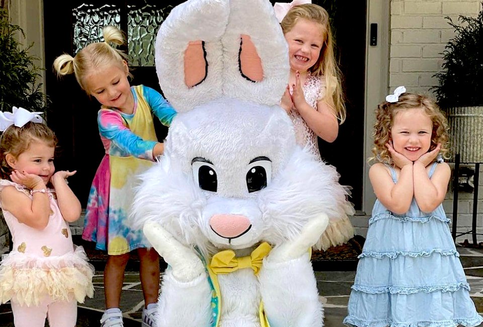 Snag tickets to Hoppin' Into Halcyon for Easter Bunny pictures and holiday fun! Photo courtesy of Halcyon