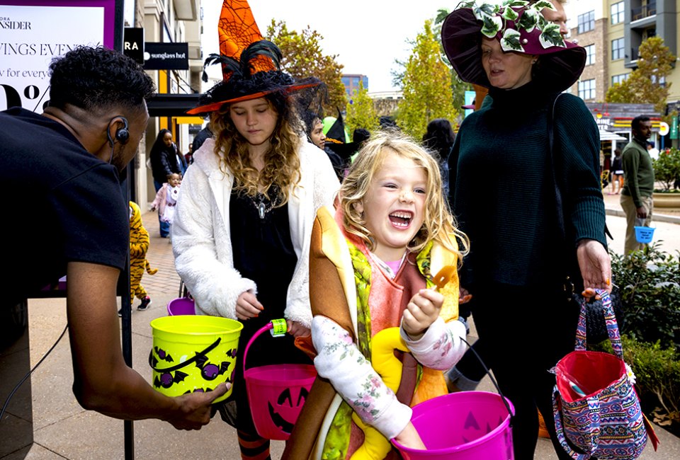 Pick up a trick-or-treating map and stop by participating retailers who will be handing out candy and treats to children at Avalon. Photo courtesy of the event