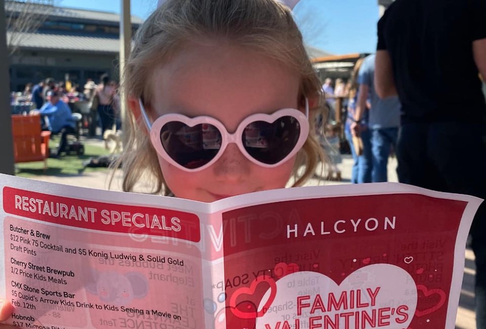 Bring the family for a community-style Valentine's Day celebration at Halcyon at Forsyth. Photo courtesy of Halcyon