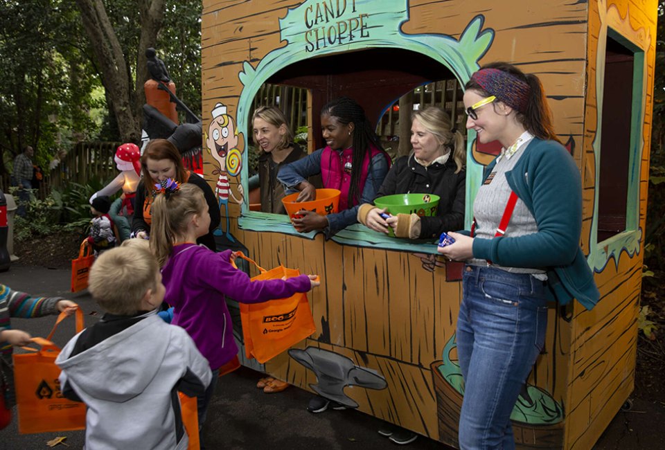 Zoo Atlanta hosts Boo at the Zoo for two weekends in October. Kids come in costumes for a not-so-scary, daytime Halloween festival. Photo courtesy of Zoo Atlanta