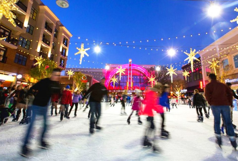 Lace up for ice skating in Atlanta at Avalon! Photo courtesy of Avalon