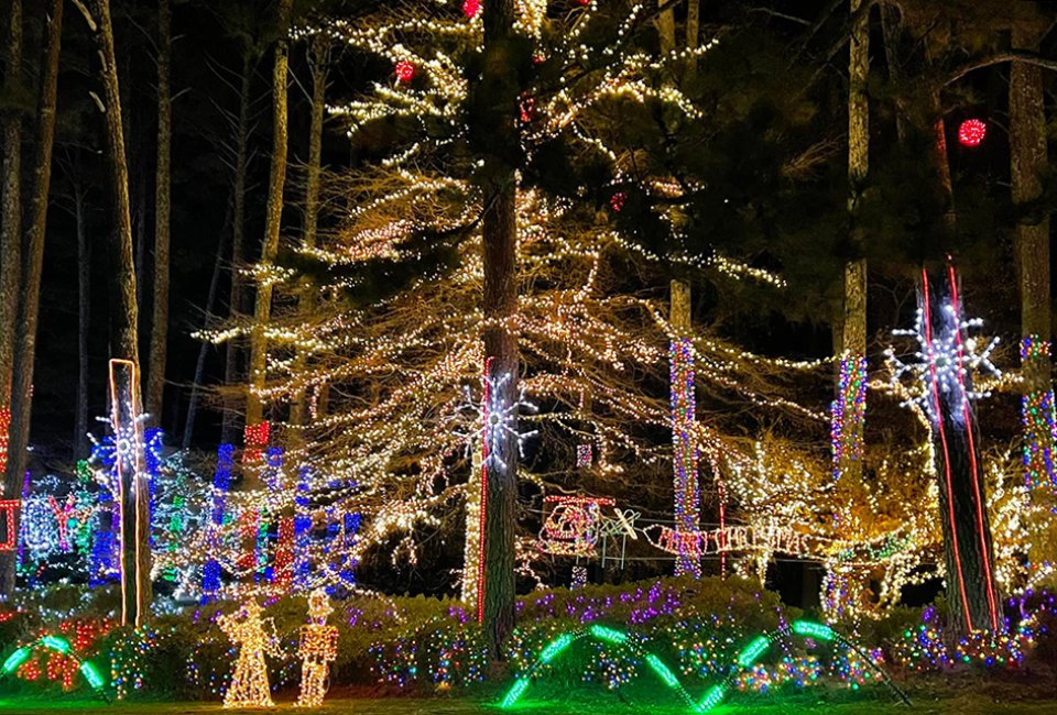Lights of Joy in Kennesaw uses 60 miles of Christmas lights to create the ultimate holiday display. 