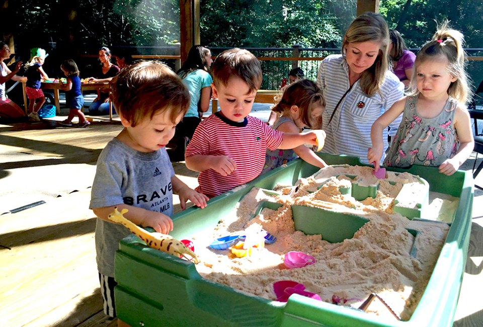 Join Dunwoody Nature Center for one of the most popular Nature Center programs: Mommy & Me Nature Class! Photo courtesy of the center