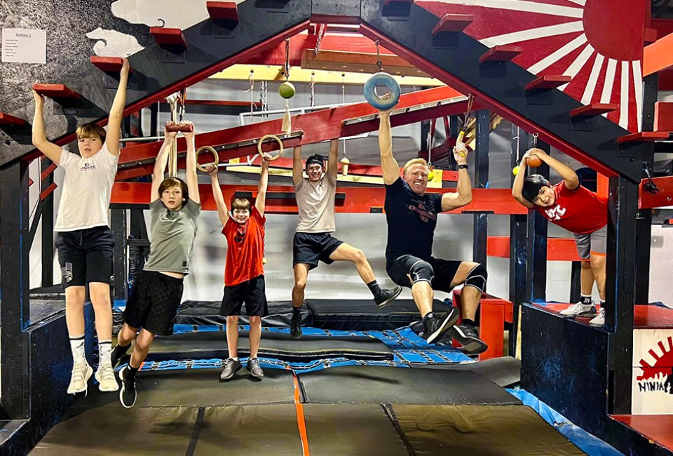 Unleash your inner ninja at Ninjakour, with classes, parties, and more active lessons. Photo courtesy of Ninjakour