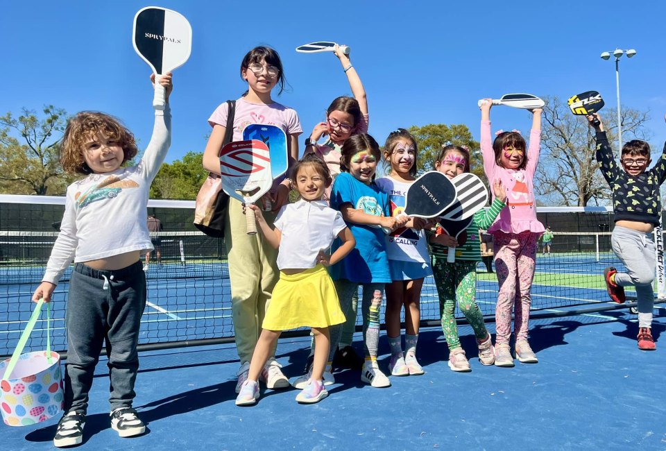 Kids can hone their skills by taking pickleball classes at the Sharon Lester Tennis Center at Piedmont Park. Photo courtesy of the center