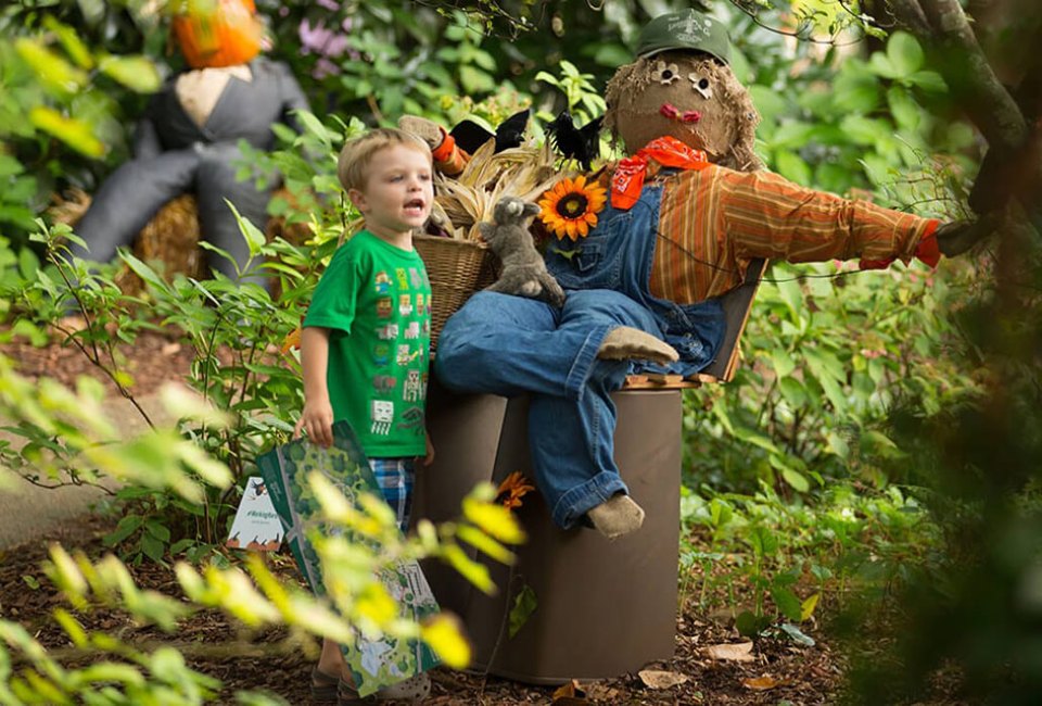 Celebrate fall by touring the Atlanta Botanical Garden for its Scarecrows in the Garden fall event. Photo courtesy of the garden