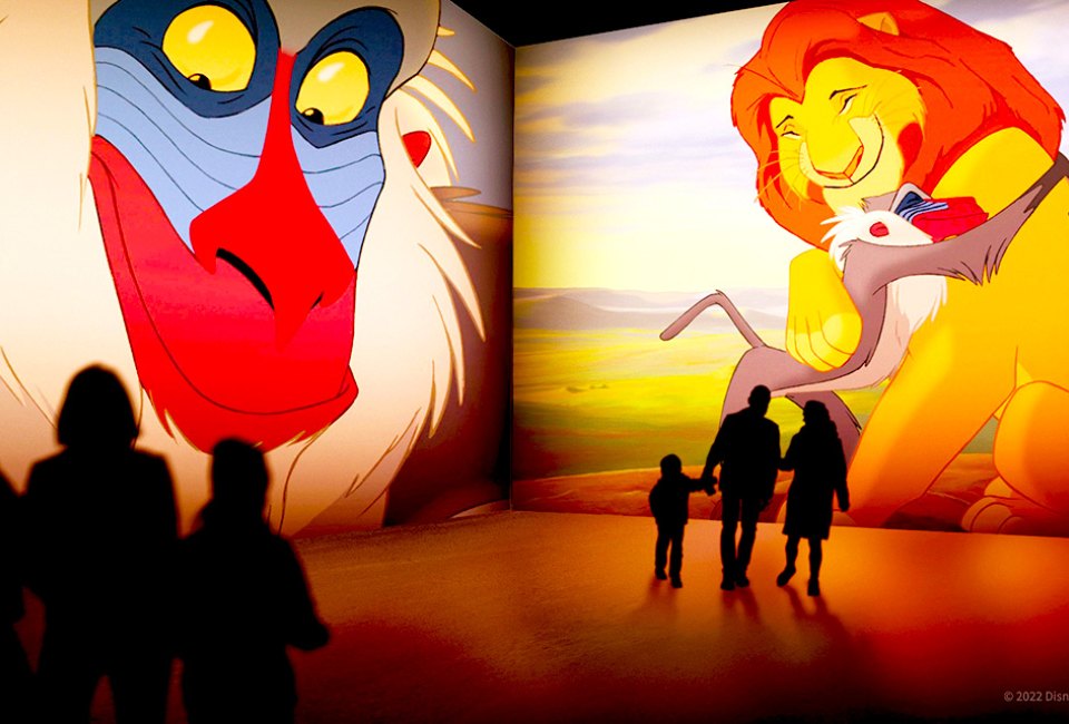 Immersive Disney Animation: Atlanta unlocks the magic of beloved animated characters. Photo courtesy Lighthouse Immersive