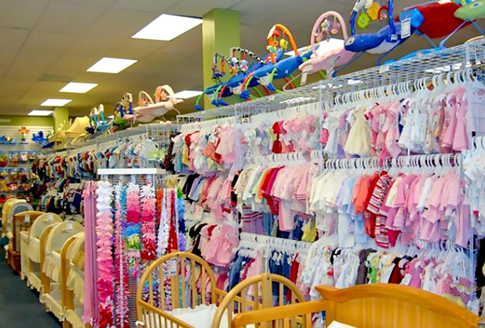 Since babies and kids grow out of clothes so quickly, save money and shop at an Orlando consignment store like Once Upon a Child. Photo courtesy of the store