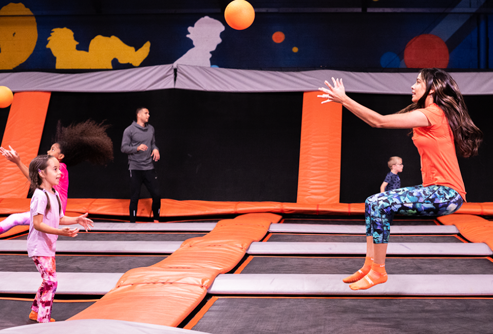 There's tons of space to roam, romp, and jump at Sky Zone. Photo courtesy of Sky Zone