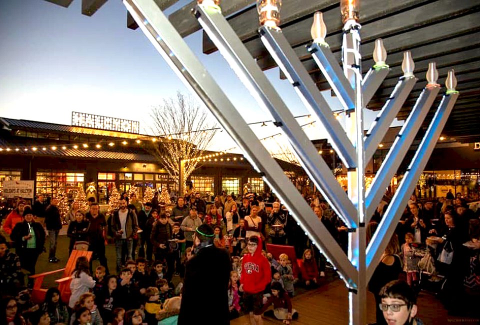 Celebrate Chanukah at Halcyon with the lighting of the menorah. Photo courtesy of Halcyon