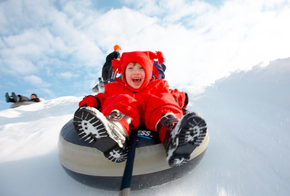 Even young kids can get in on the fun at Heritage Hills Resort! Photo courtesy of Avalanche Express Snow Tubing at Heritage Hills Resort