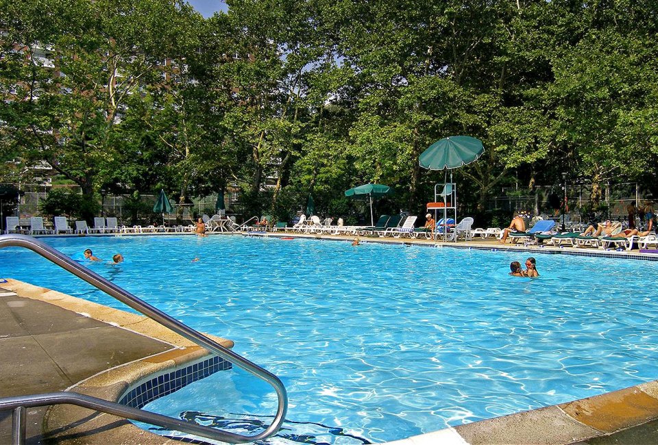 Briar Hill sits on a 4-acre wooded site in Riverdale with a huge outdoor swimming pool.