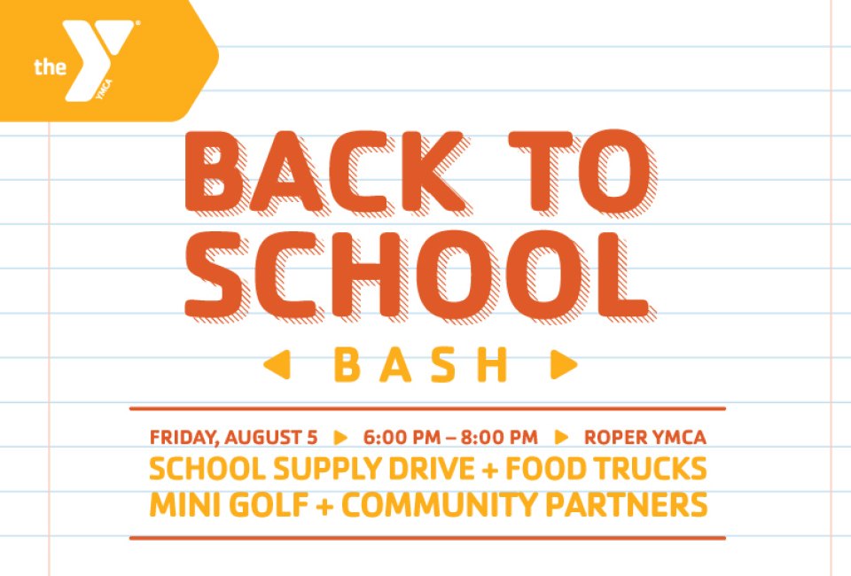 Roper YMCA Back to School Bash Mommy Poppins Things To Do in