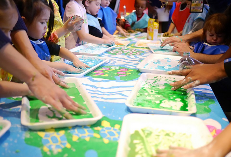 Make a (messy) mini masterpiece at the Tot Studio at the Brooklyn Children's Museum