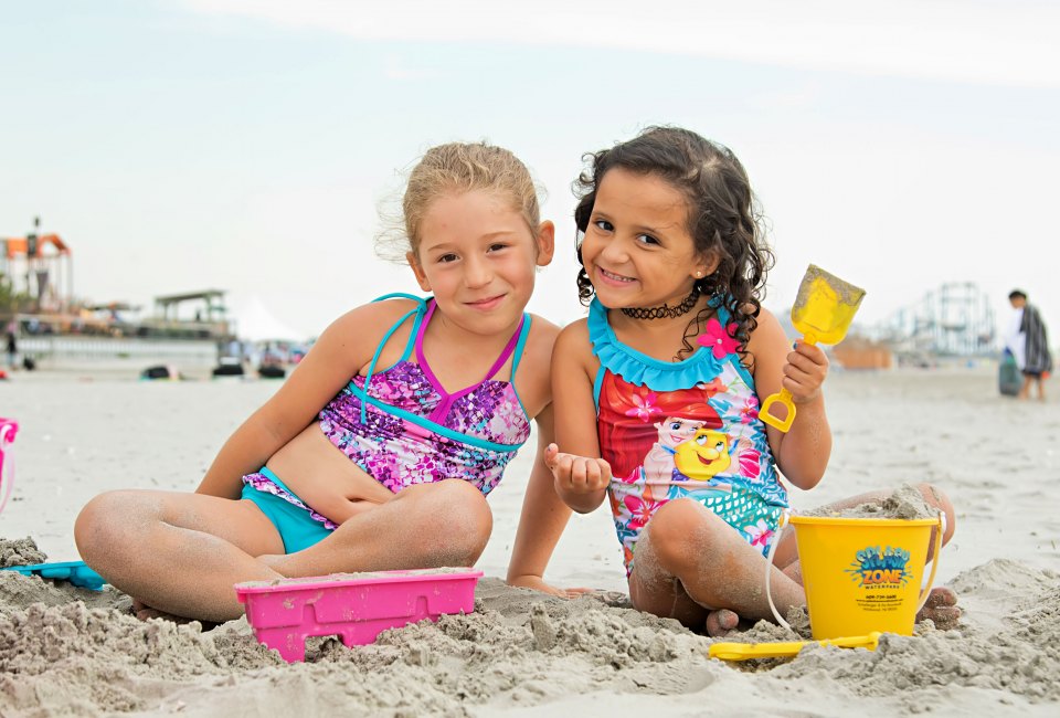 Beach day trips near NJ's shore are always popular with kids! Photo courtesy of Wildwoods Tourism 