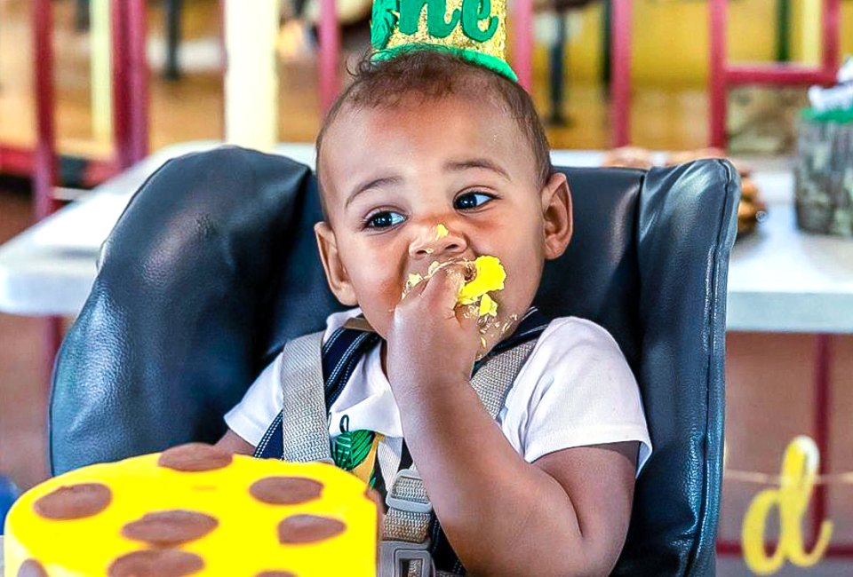 Have your cake and eat it at at the zoo! Beardsley Zoo birthday party photo by Jack Bradley