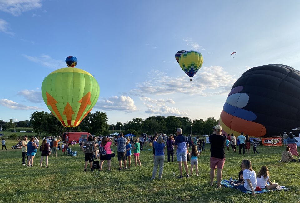 The Warren County Hot Air Festival takes flight in late September. Photo courtesy of the event