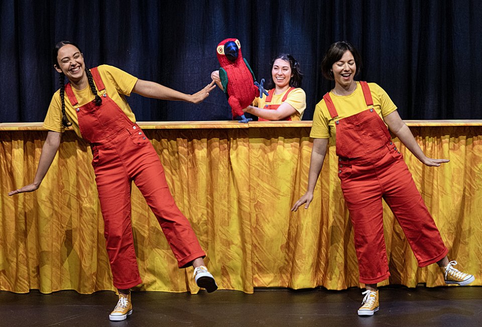 The Eric Carle Story Show is a colorful, playful, page-to-stage adaptation that's sure to thrill young audience members. Photo courtesy of Rockefeller Productions