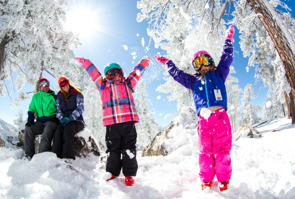 Frolic in the snow. Photo courtesy of Big Bear Mountain Resort