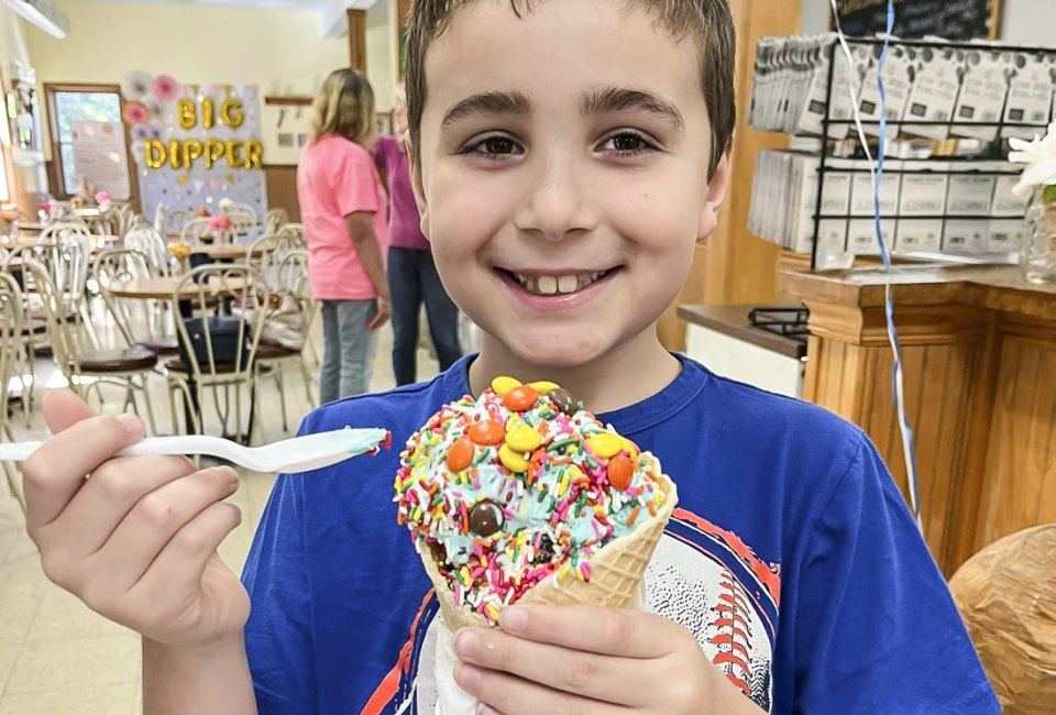 Connecticut's Ice Cream Parlors are sure to put a smile on your face! Photo courtesy of Big Dipper 