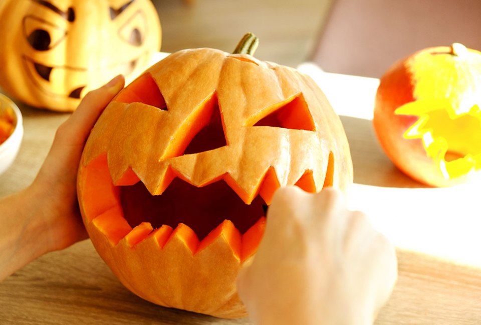 Which pumpkin carving idea will you choose? Spooky or sweet?