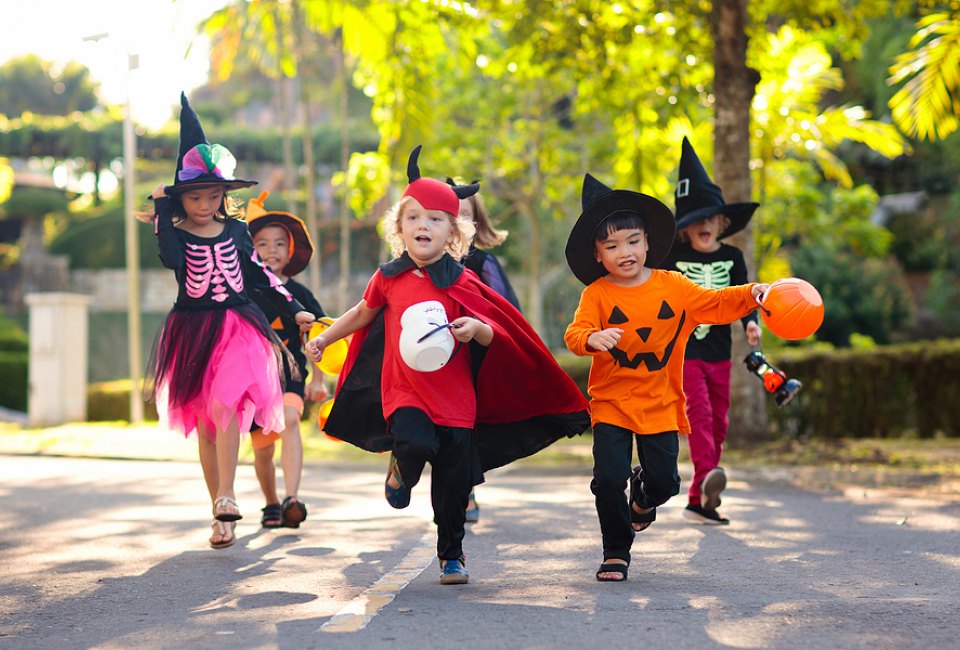 Grab your little ghoul or goblin for a night of Halloween fun at Old Town. Photo by Mommy Poppins
