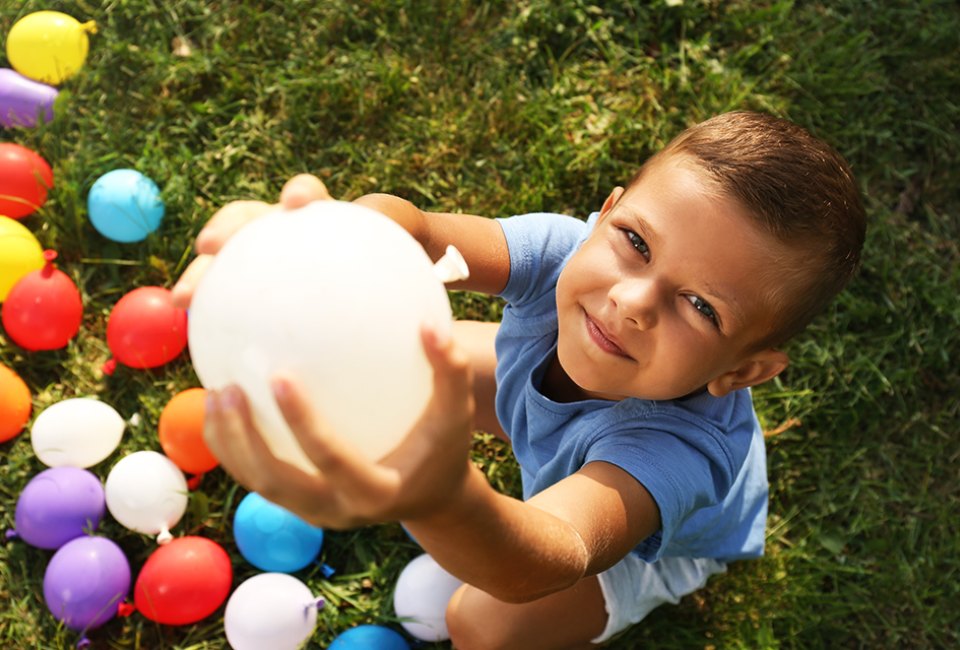 Cool down with a water balloon fight!