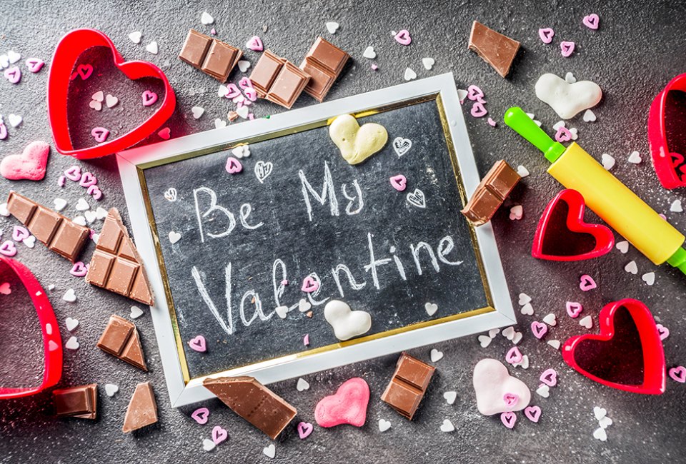 Bake, sample treats, and find more activities for V-Day in NJ. Photo via Bigstock