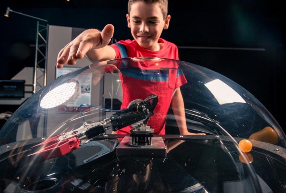 Learn how the human body and technology can work together at Space Center Houston's newest installment: Bionic Me. Photo courtesy of Space Center Houston.