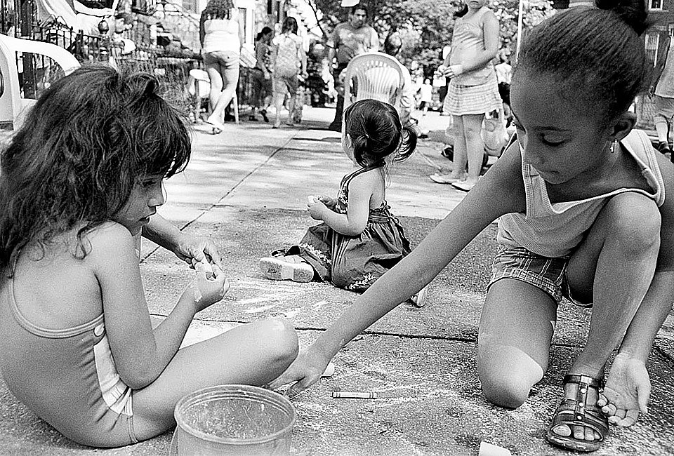 It's summer in winter with the Brooklyn Children's Museum's Exhibit celebrating block parties. Photo by  Anderson Zaca/BCM 