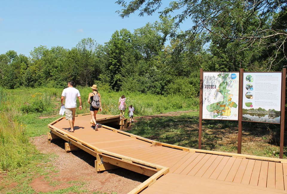 The Watershed Reserve in NJ offers more than 10 miles of hiking trails. Photo courtesy of Stony Brook Millstone Watershed 