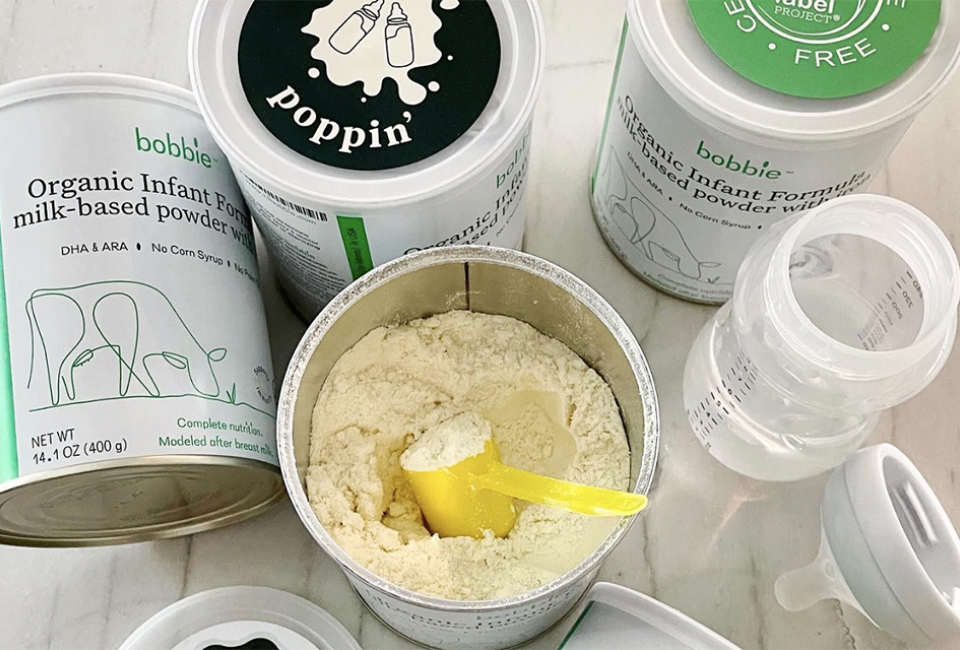 Scoop up your next order of Bobbie formula from the comfort of your couch thanks to the Bobbie-Uber Eats collaboration. Photo courtesy of Bobbie