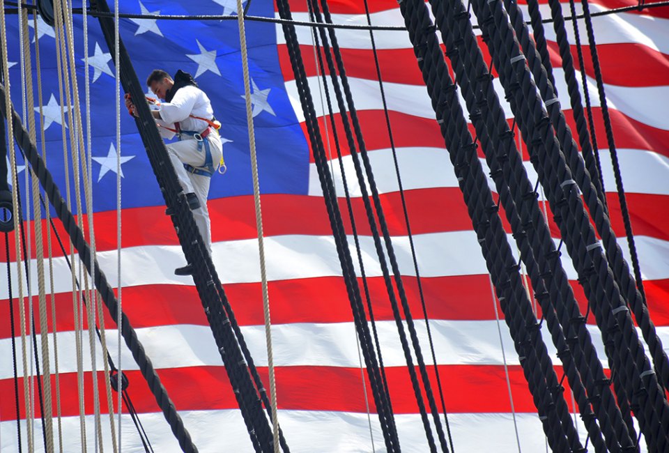 We'll be saluting those who served all around Boston this Veterans Day Weekend! Photo courtesy of the USS Constitution Museum
